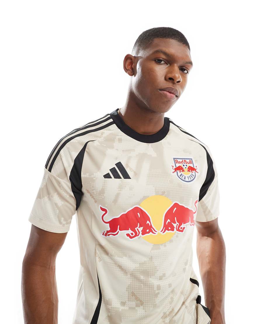 adidas Football - Red Bull New York - Auswärts-Trikot in Elfenbeinweiß und Schwarz von adidas performance