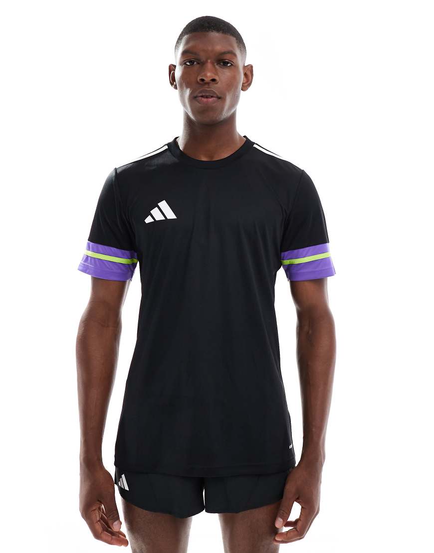adidas Football - Squadra 25 - Trikot in Schwarz/Purple Rush/Semi Sol von adidas performance