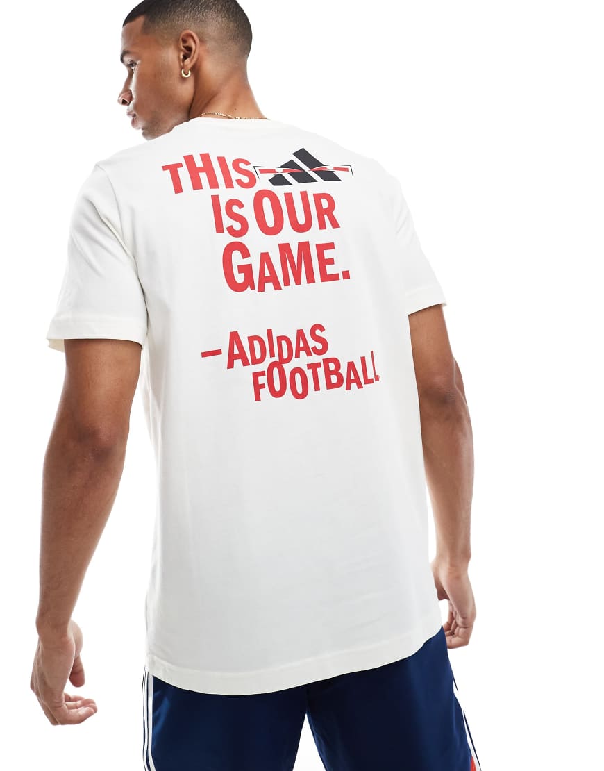 adidas Football - T-Shirt in Weiß mit Print von adidas performance