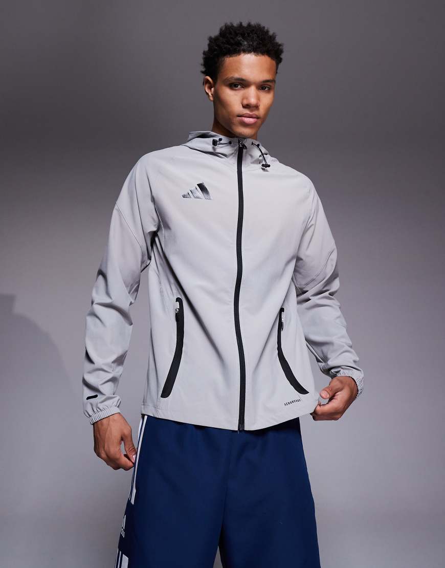 adidas Football - Tiro 25 Competition Vis - Funktionale Reisejacke in Grau von adidas performance