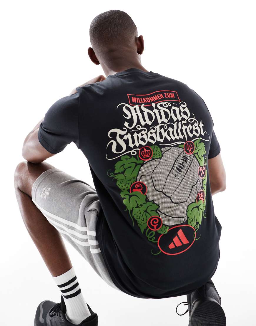 adidas Football - Wiesn - T-Shirt in Schwarz mit Print von adidas performance