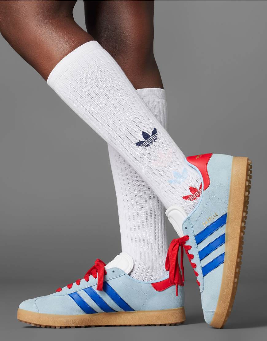 adidas Originals - Gazelle - Golfschuhe ohne Spikes in Clear Sky-Blau von adidas performance