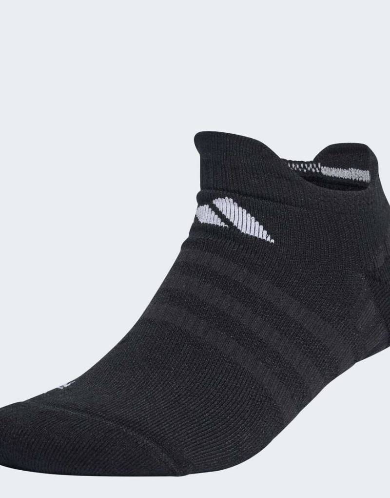 adidas Performance - 1 Paar gepolsterte kurze Tennis-Socken in Schwarz/Weiß von adidas performance
