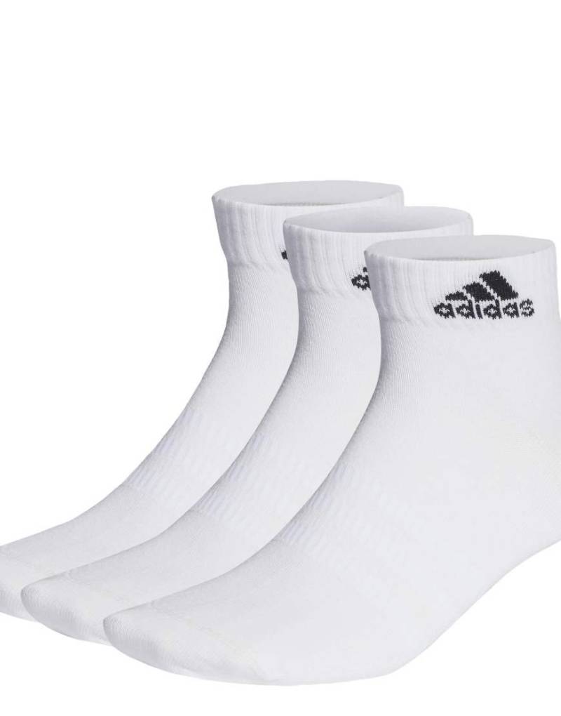 adidas Performance - 3 Paar dünne, leichte Knöchelsocken in Weiß / Schwarz von adidas performance