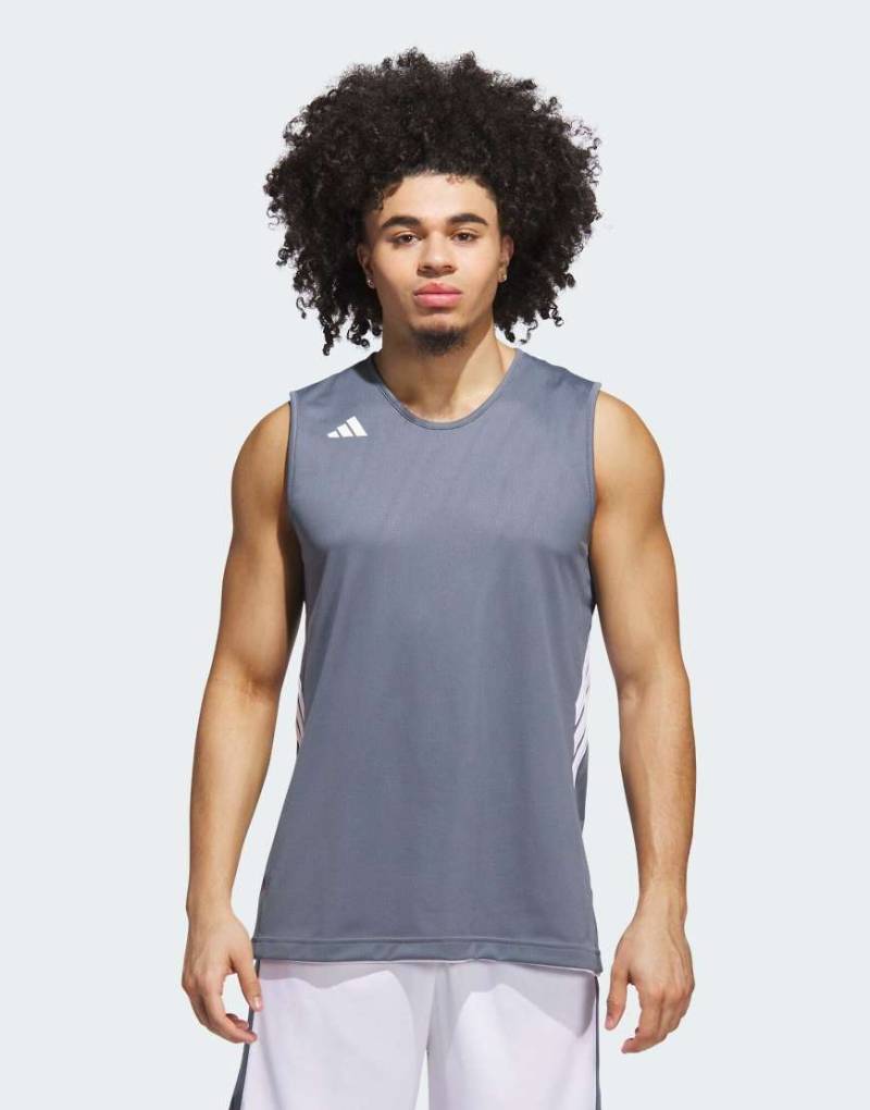 adidas Performance - 3G Speed Reversible Basketball Aeroready - Trikot in Team Onix / Weiß-Schwarz von adidas performance