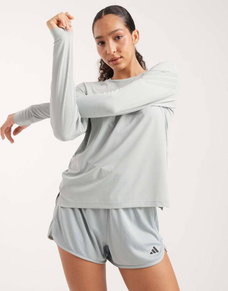 adidas Performance - Adi365 Climacool - Langarmshirt in Wonder Sage-Grün von adidas performance