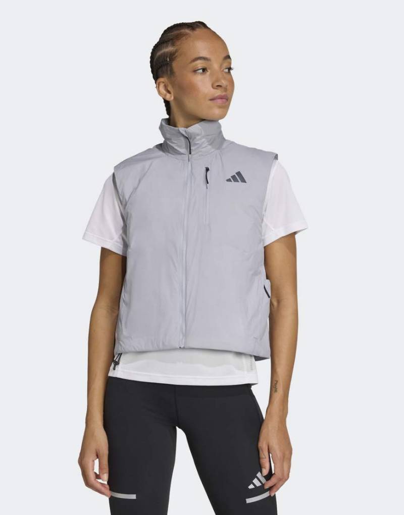 adidas Performance - Adi365 Climawarm - Laufweste in Halo Silver-Silber von adidas performance