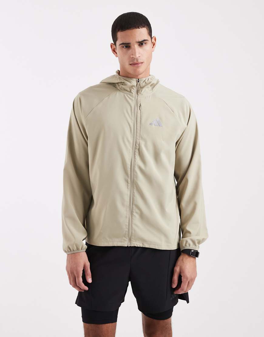 adidas Performance - Adi365 Running Essentials - Jacke in Wonder Cargo-Neutral von adidas performance