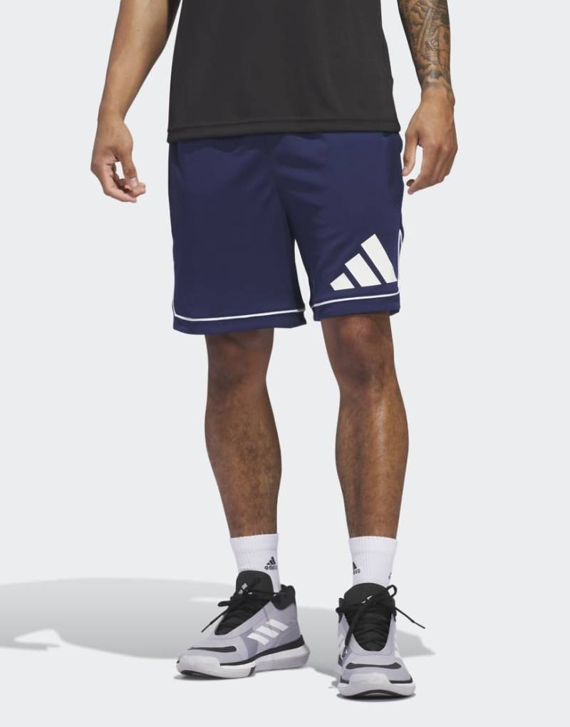 adidas Performance - Adidas Basketball Badge of Sport - Shorts in Team Navy / Team Navy-Blau von adidas performance