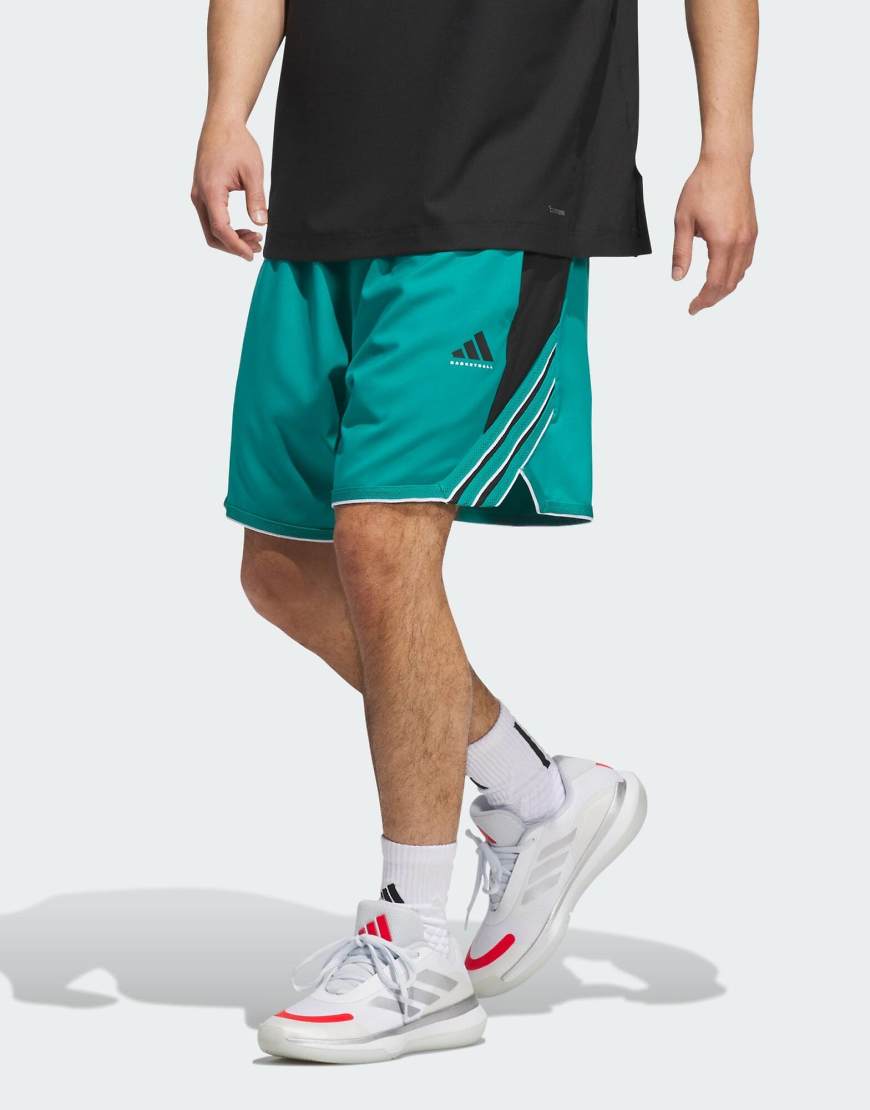 adidas Performance - Adidas Crazy Lite - Shorts in Pure Teal/Schwarz-Blau adidas Performance - Adidas Crazy Lite - Shorts in Pure Teal/Schwarz-Blau von adidas performance