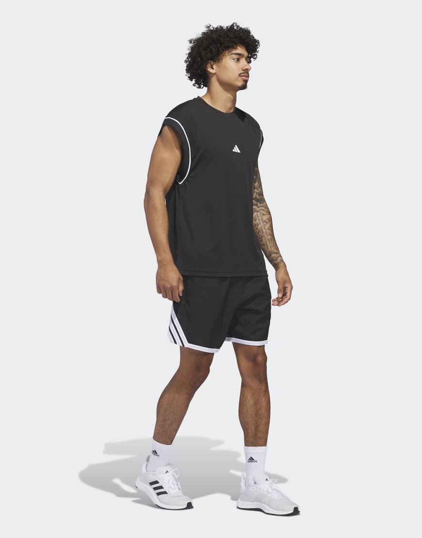 adidas Performance - Adidas Crazy Lite - Shorts in Schwarz / Weiß von adidas performance