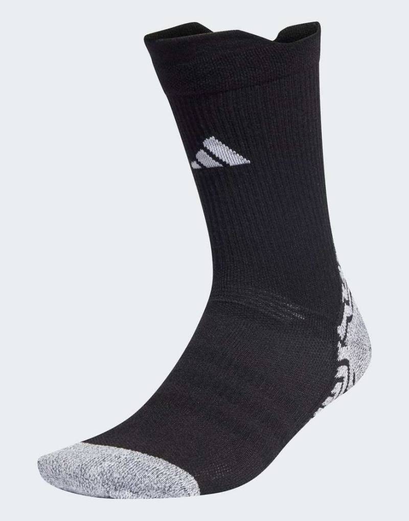 adidas Performance - Adidas - Leichte Performance-Crew-Fußballsocken aus Strick in Schwarz/Weiß von adidas performance