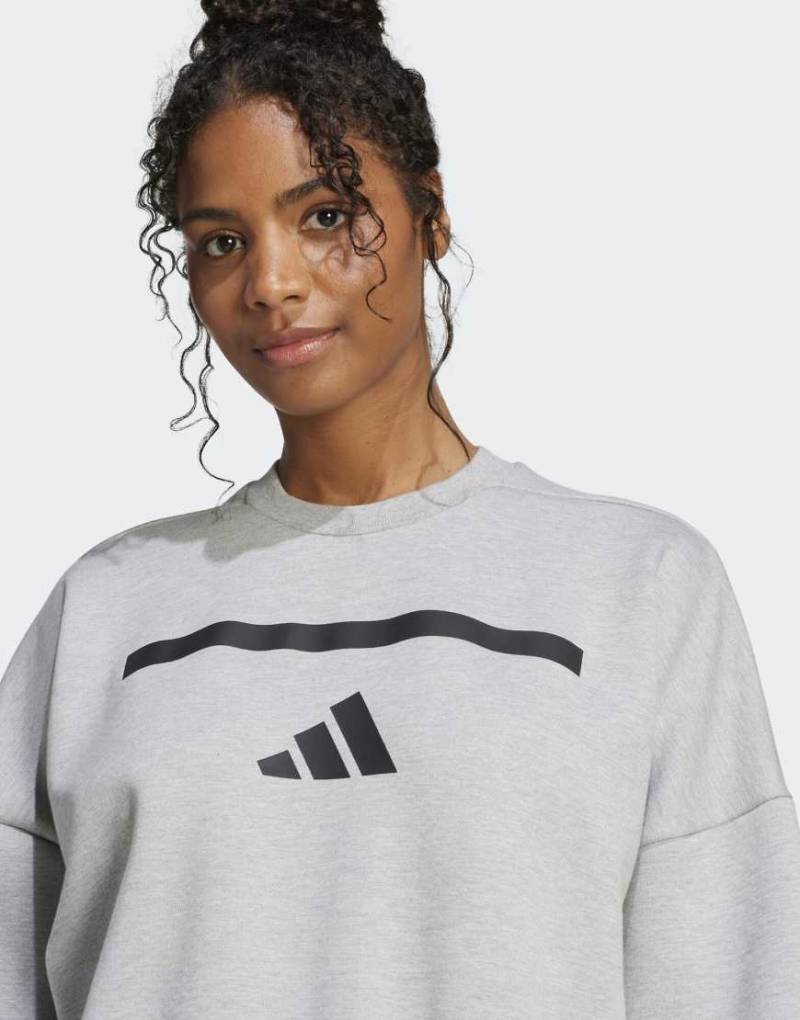 adidas Performance - Adidas Z. N.E. - Sweatshirts in Medium Grey Heather-Grau von adidas performance