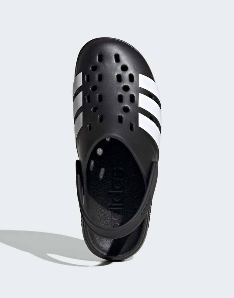 adidas Performance - Adilette 2.0 - Clogs in Core-Schwarz/Wolkenweiß von adidas performance