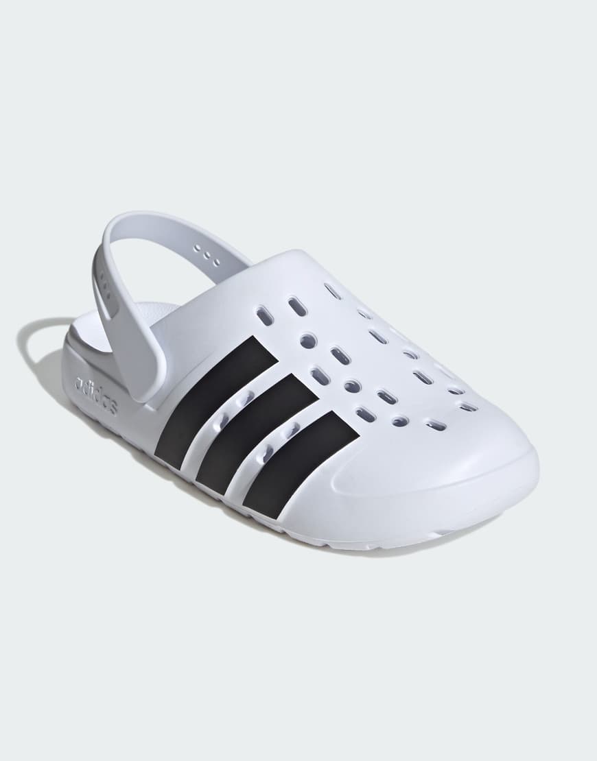 adidas Performance - Adilette 2.0 - Clogs in Weiß und Schwarz von adidas performance