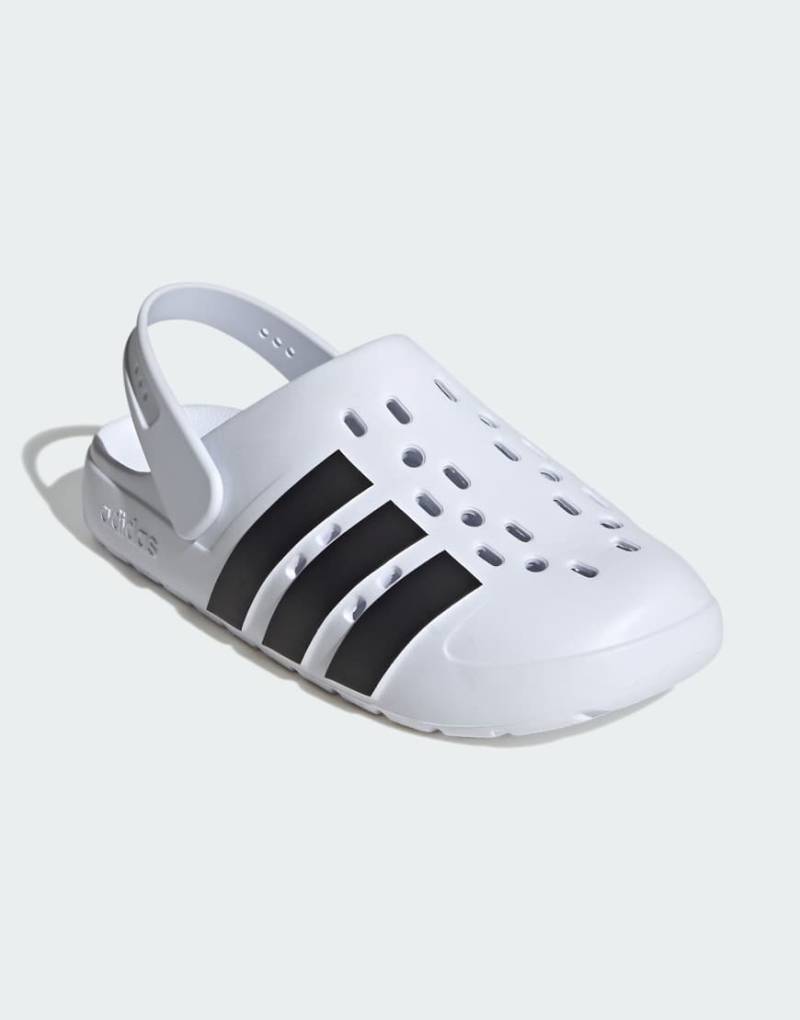 adidas Performance - Adilette 2.0 - Clogs in Weiß und Schwarz von adidas performance
