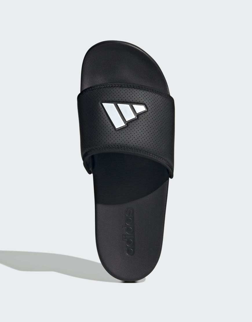 adidas Performance - Adilette Comfort - Slider in Schwarz und Weiß von adidas performance