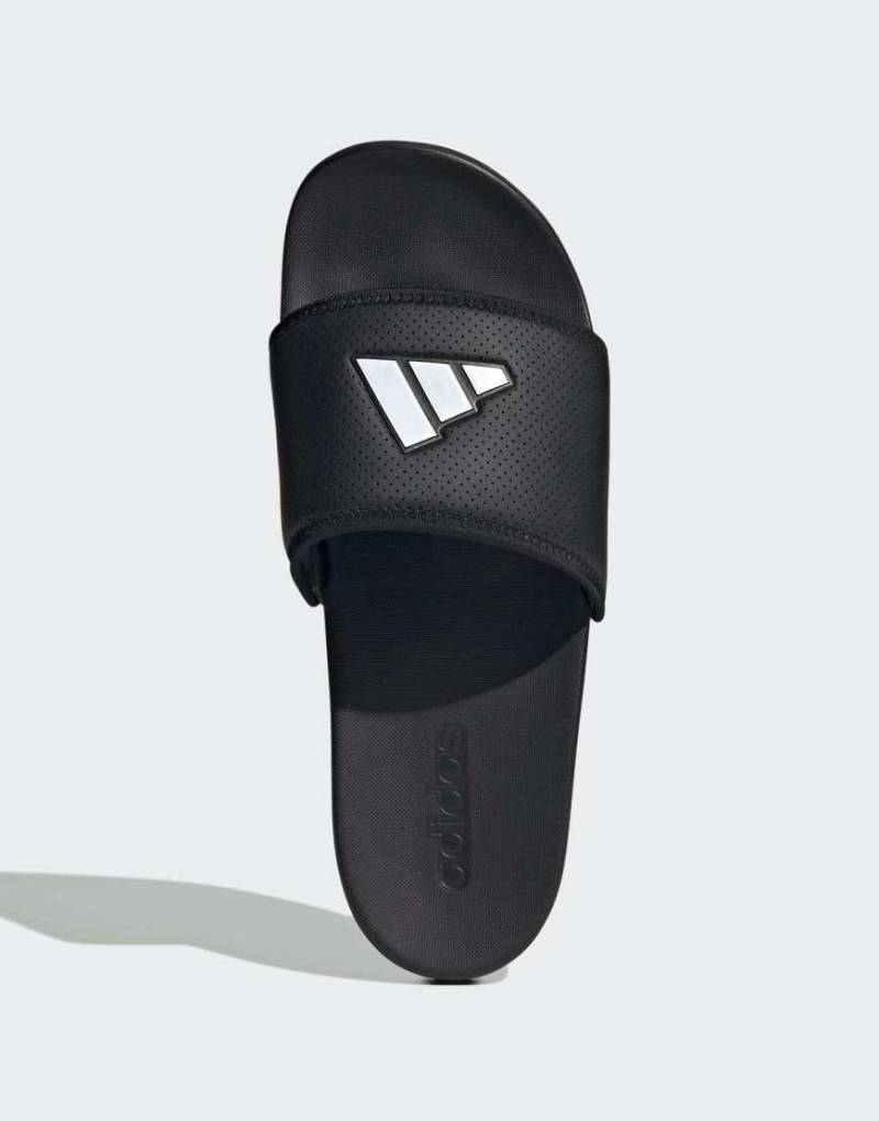adidas Performance - Adilette Comfort - Slider in Schwarz und Weiß von adidas performance