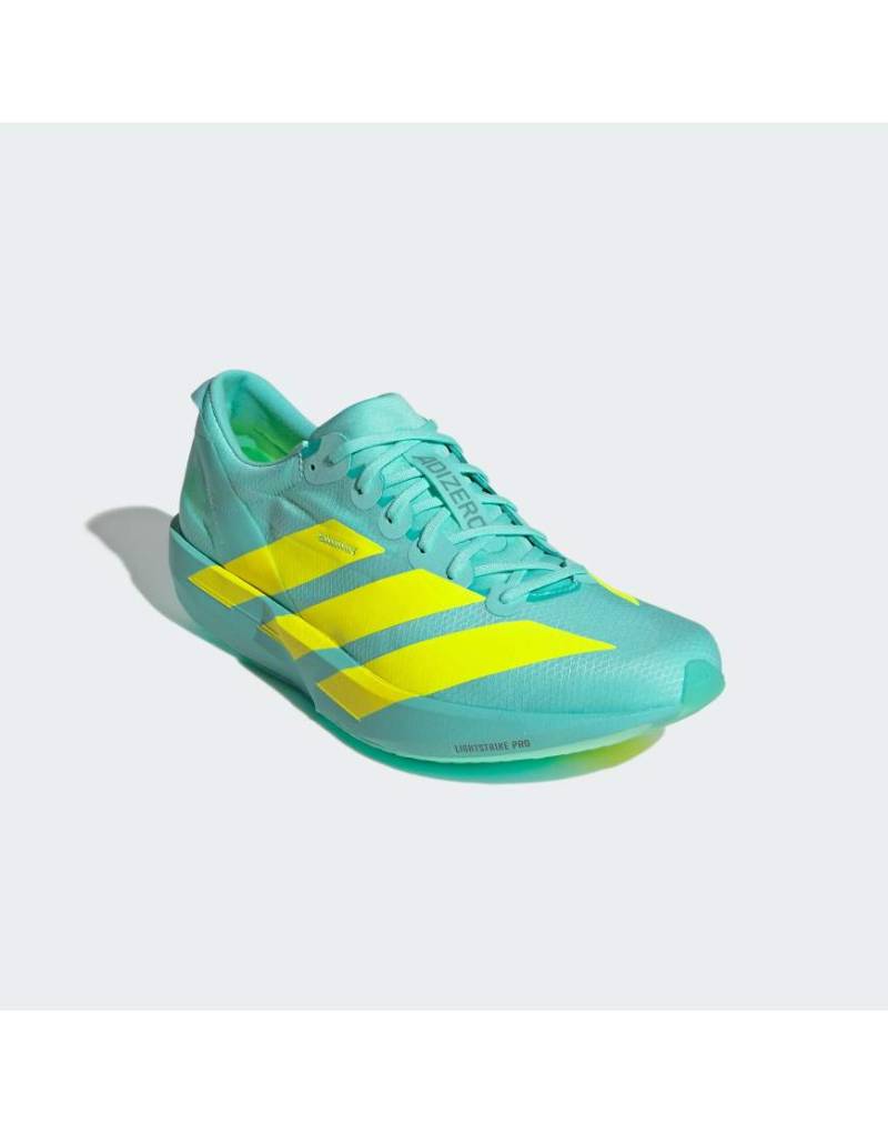 adidas Performance - Adizero Adios 9 - Laufschuhe in Flash Aqua/Leuchtend Gelb/Zer-Blau von adidas performance
