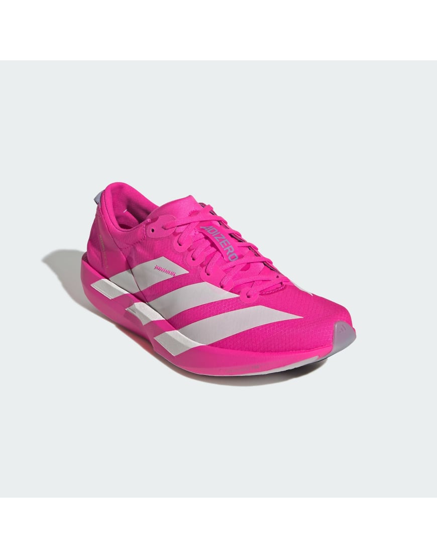 adidas Performance - Adizero Adios 9 - Laufschuhe in Schock-Rosa/Zero-Metallic/Silber von adidas performance