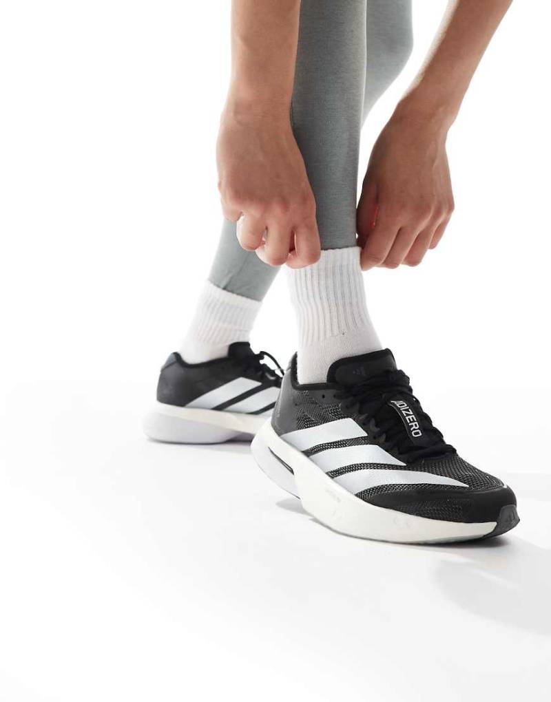 adidas Running - Adizero Boston 13 eqt - Schuhe in Core Black /Cloud White /Grau-Schwarz von adidas performance