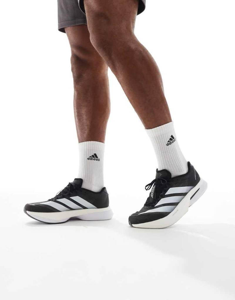 adidas Running - Adizero Boston 13 eqt - Schuhe in Core Black /Cloud White /Grau-Schwarz von adidas performance