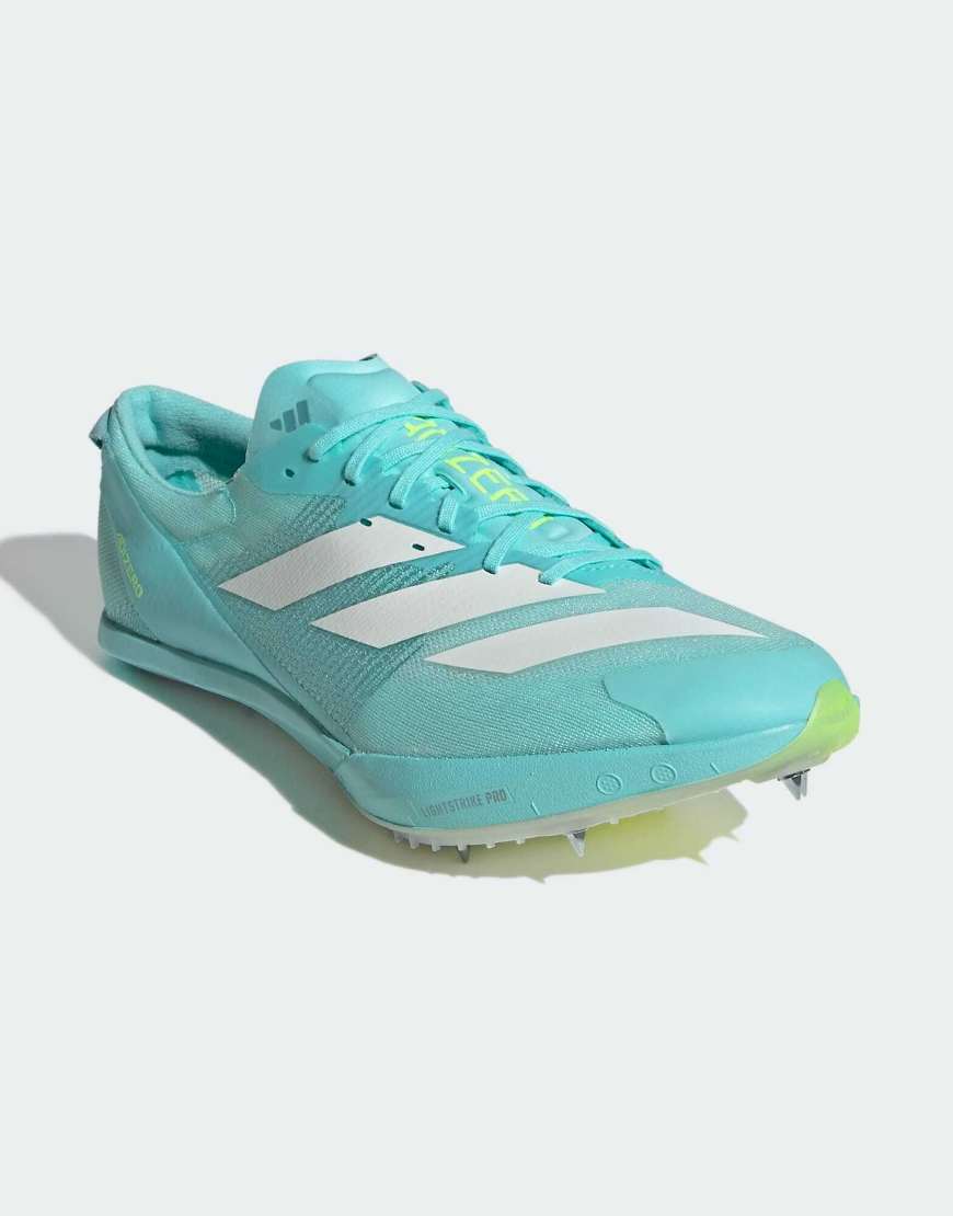 adidas Performance - Adizero Finesse - Laufschuhe in Flash Aqua / Zero Metalic / Lu-Blau von adidas performance