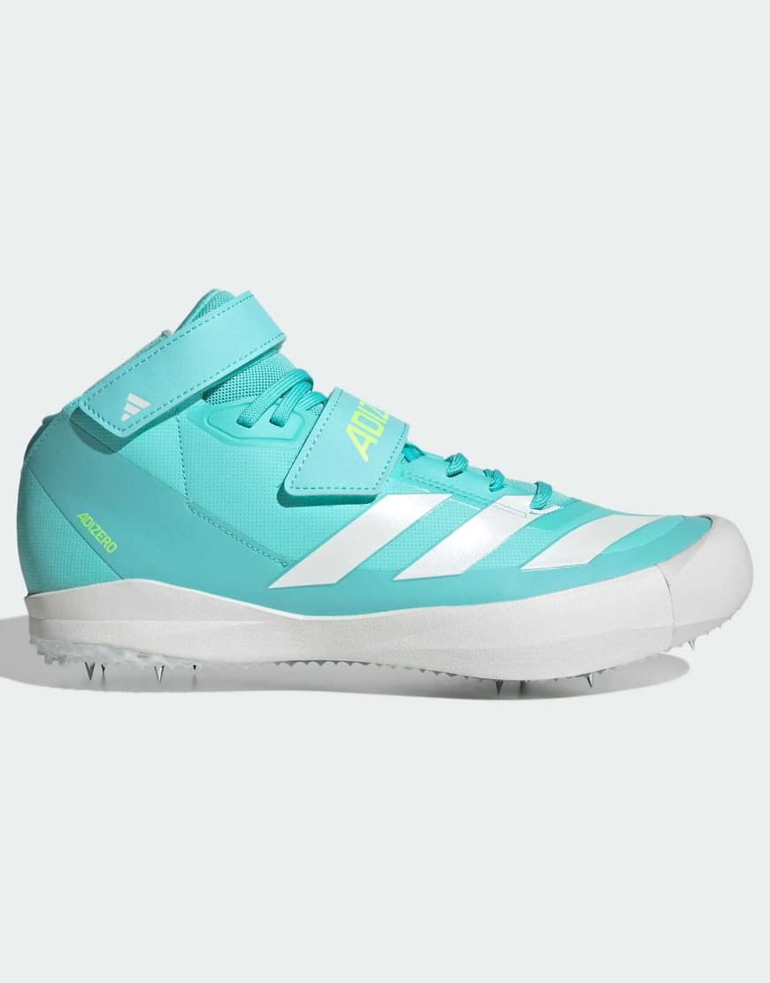 adidas Performance - Adizero Javelin - Laufschuhe in Flash Aqua/Zero Metalic/Lu-Blau von adidas performance