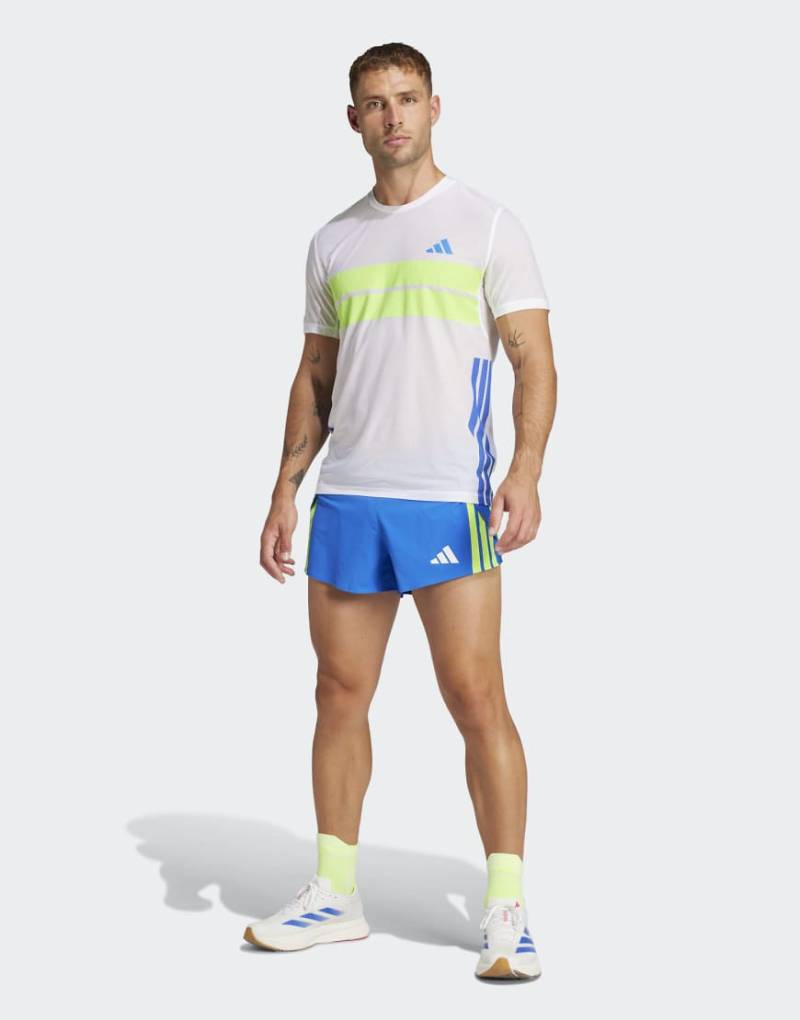 adidas Performance - Adizero - Retro-Laufshorts in Blau von adidas performance