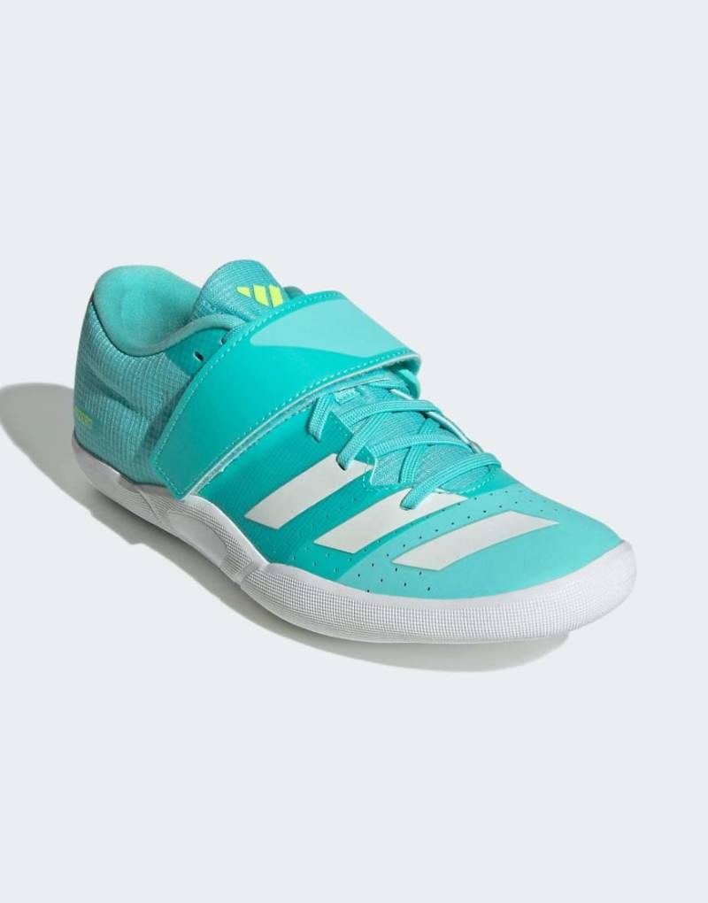 adidas Performance - Adizero Throws - Sportschuhe in Flash Aqua / Zero Metalic / Lu-Blau von adidas performance