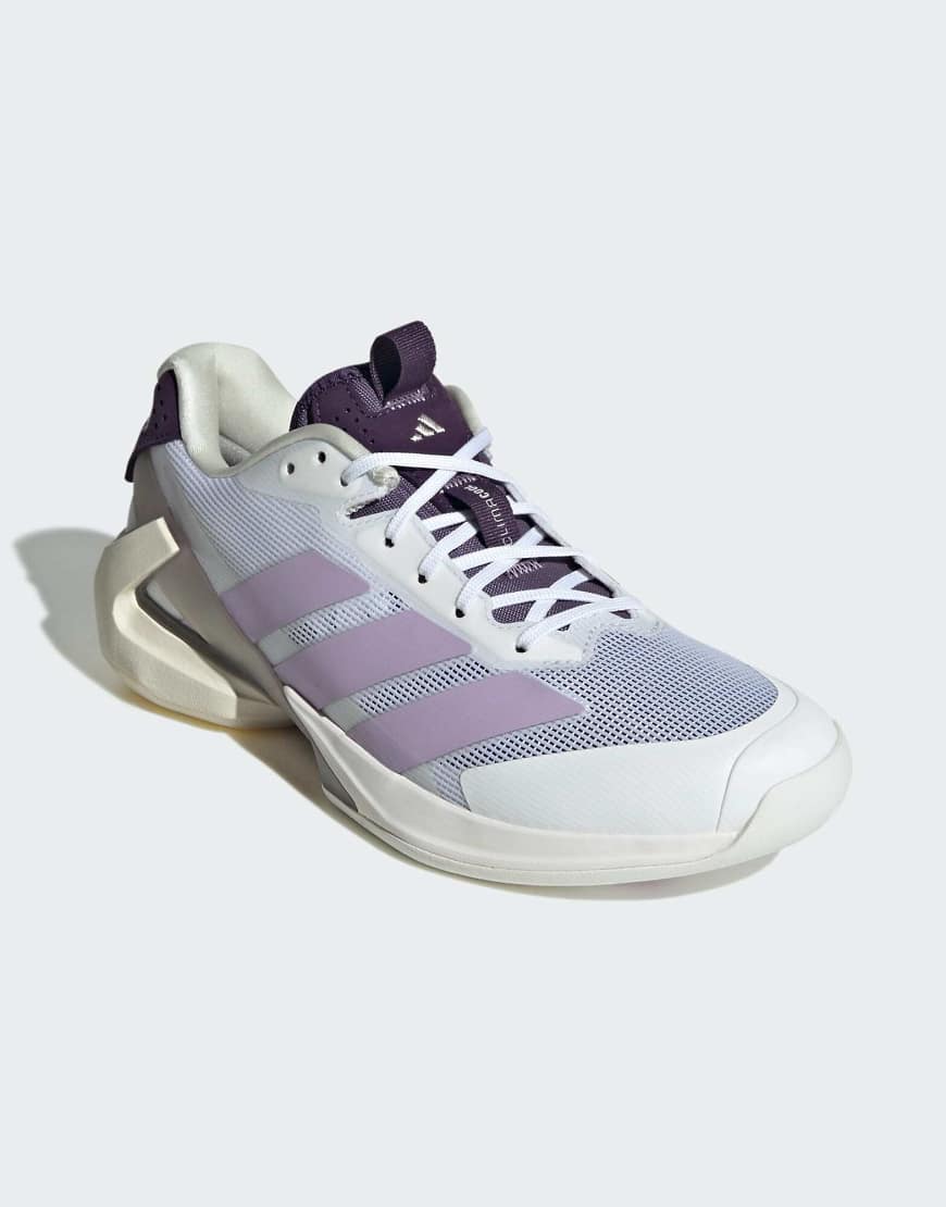 adidas Performance - Adizero Ubersonic 5 - Tennisschuhe in Weiß und Powder Plum adidas Performance - Adizero Ubersonic 5 - Tennisschuhe in Weiß und Powder Plum von adidas performance