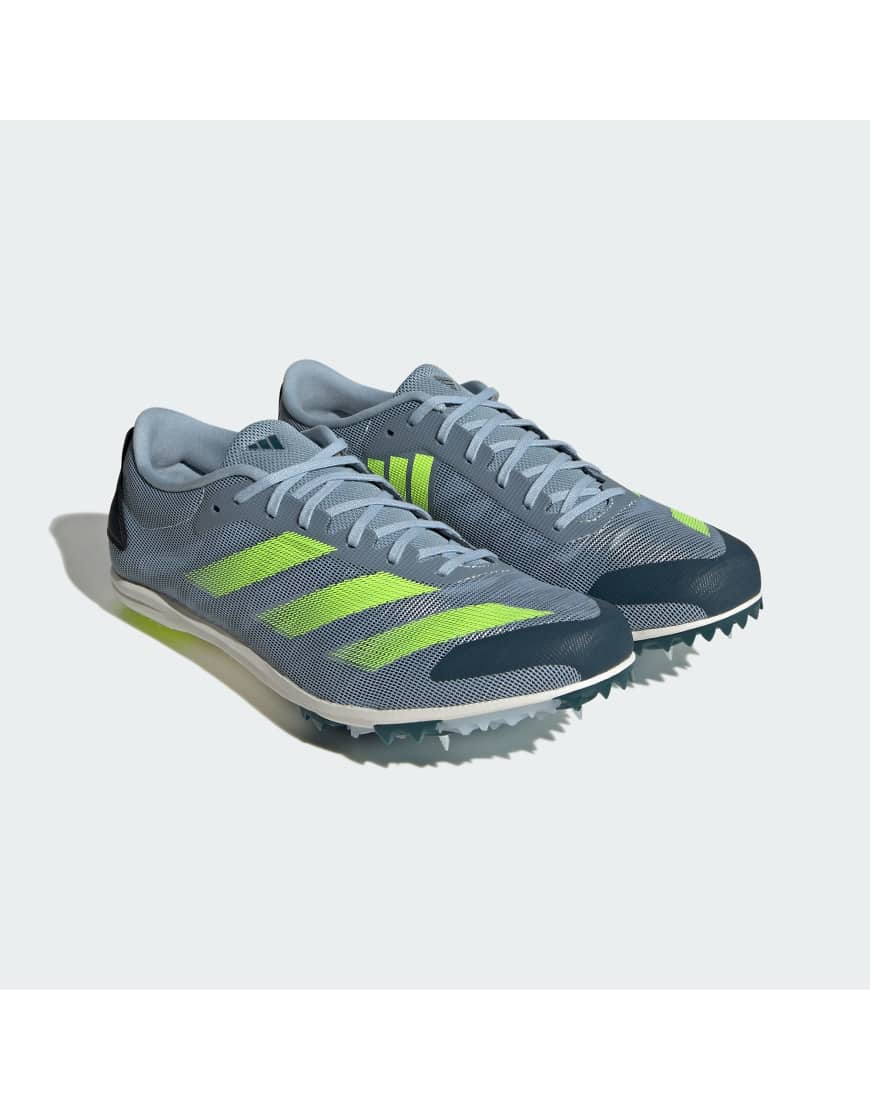 adidas Performance - Adizero XCS - Schuhe in Wunderblau/Leuchtend Gelb/ von adidas performance