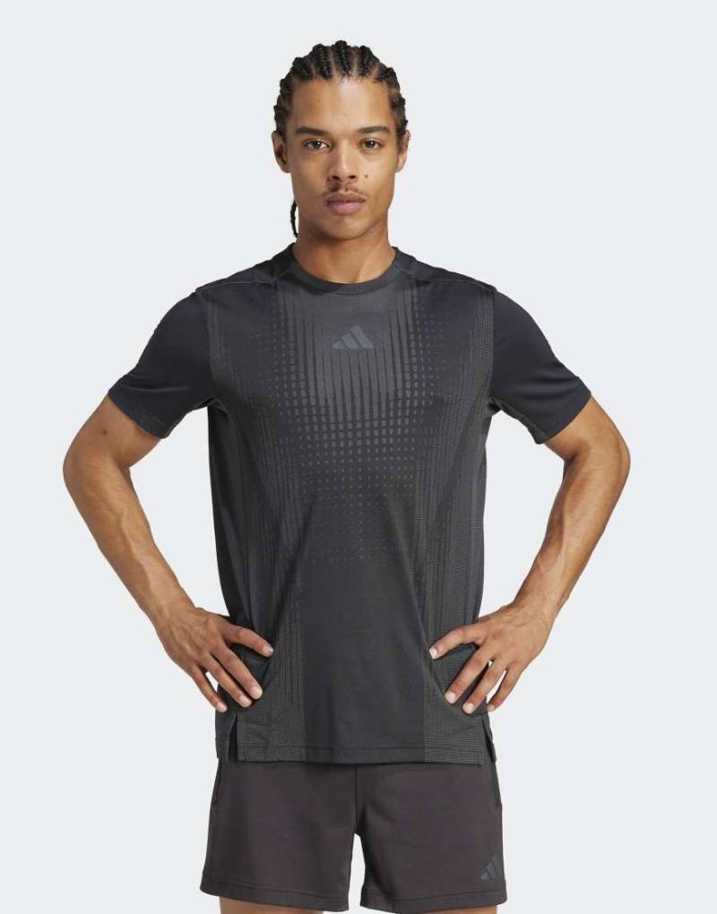 adidas Performance - Airchill - T-Shirt in Schwarz / Grey Six von adidas performance