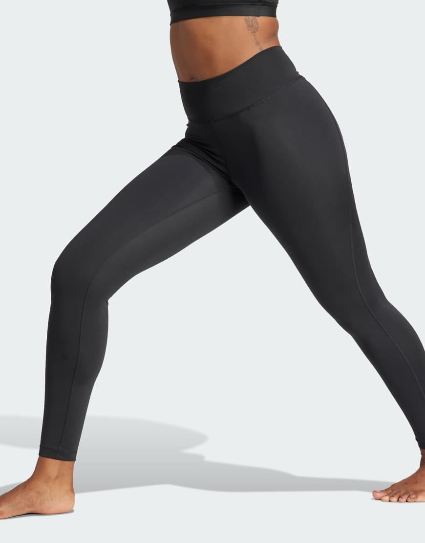 adidas Performance - All Me Essentials - Lang geschnittene Leggings in Schwarz von adidas performance