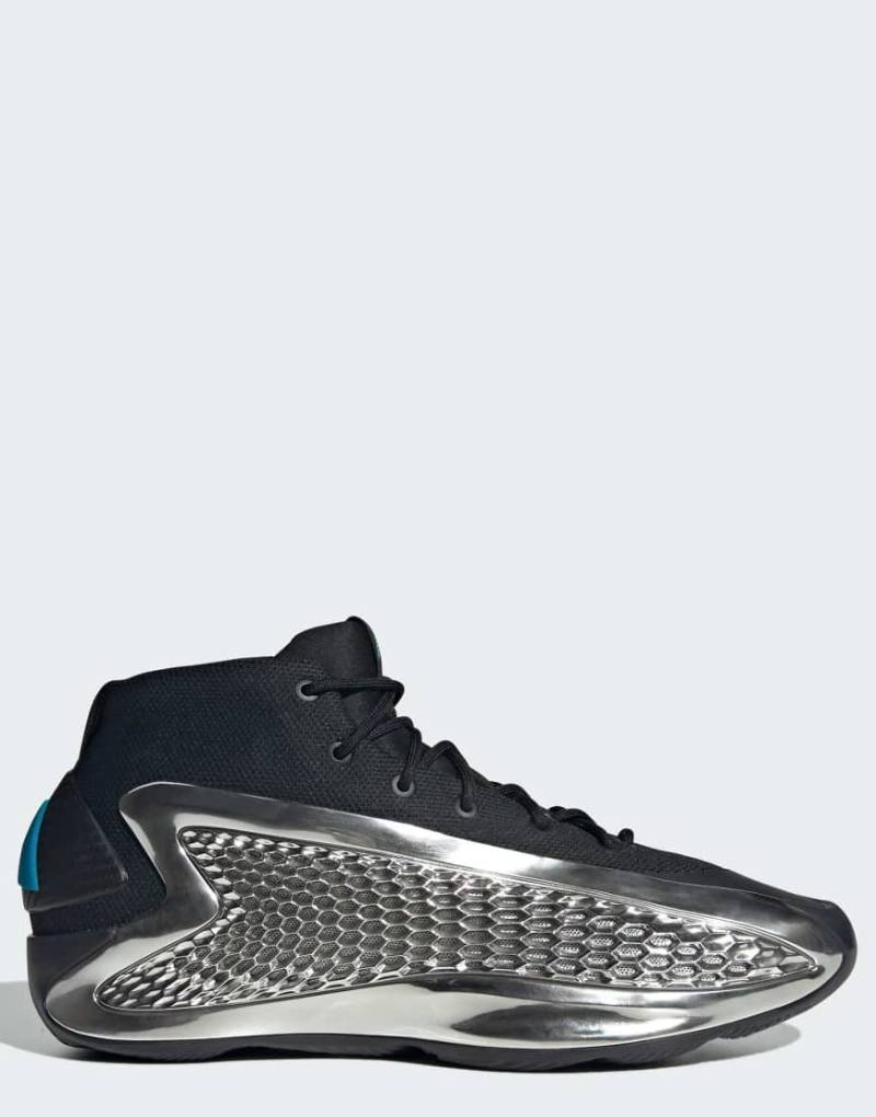 adidas Performance - Anthony Edwards 1 Low - Schuhe in Kern-Schwarz/Silber-Metallic/ von adidas performance