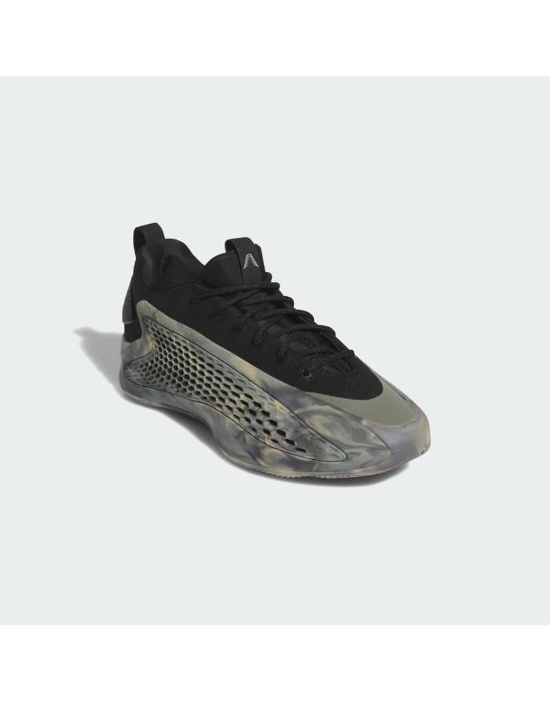 adidas Performance - Anthony Edwards 1 - Niedrige Basketball-Schuhe in Silver Pebble/Core-Schwarz/-Silber von adidas performance