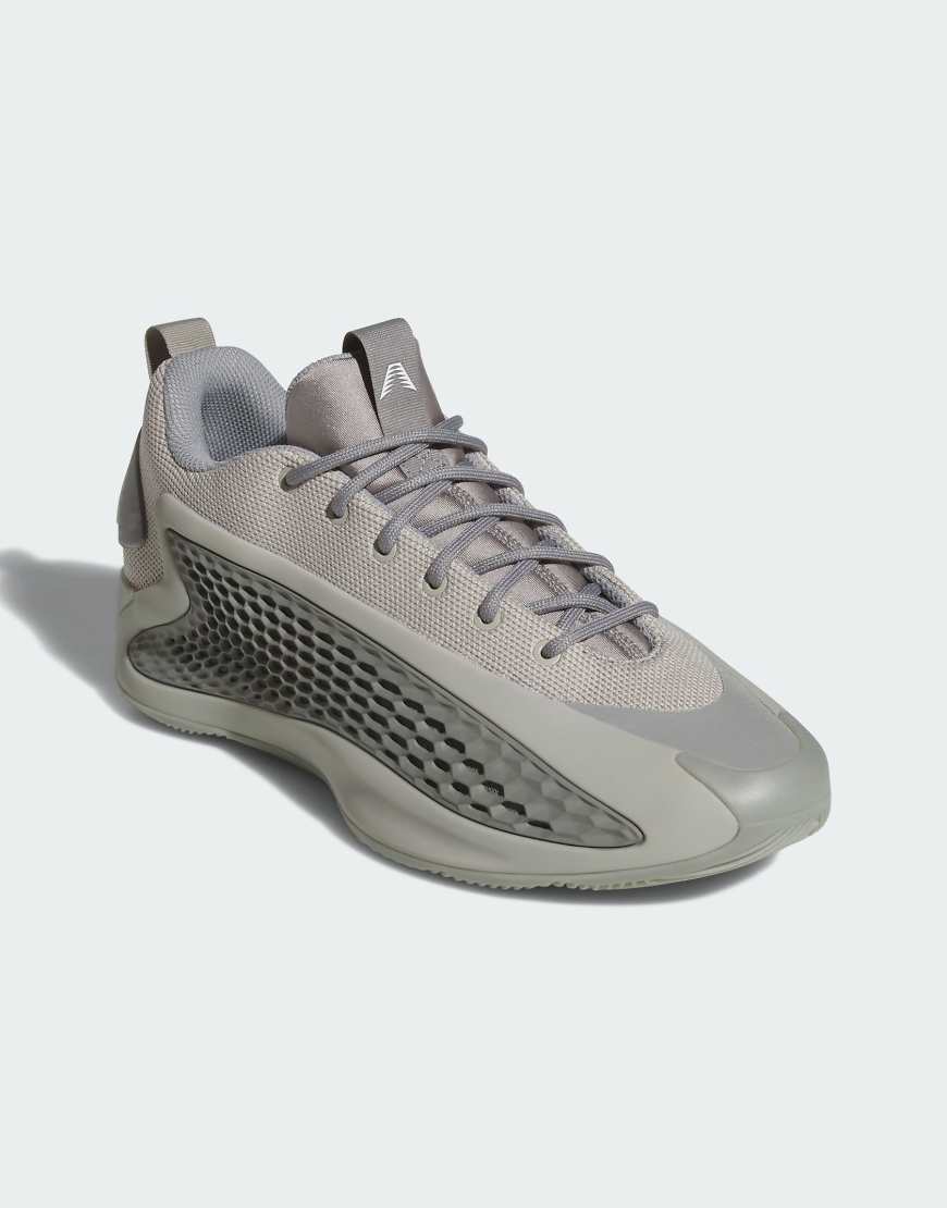 adidas Performance - Anthony Edwards 1 - Niedrige Sneaker in Metal Grey/Dove Grey/Cloud-Grau von adidas performance