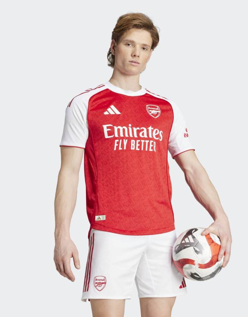 adidas Performance - Arsenal 25/26 - Authentisches Heimspiel-Trikot in Better Scarlet/Weiß-Rot von adidas performance