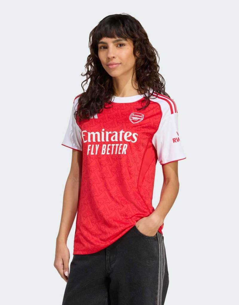 adidas Performance - Arsenal 25/26 - Heimspiel-Trikot in Better Scarlet/Weiß-Rot von adidas performance