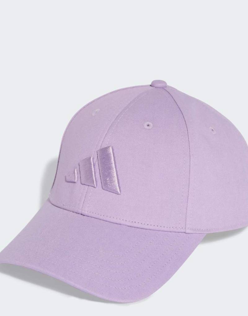 adidas Performance - B-Ball - Farblich abgestimmte Baseballkappe in Powder Plum-Lila von adidas performance