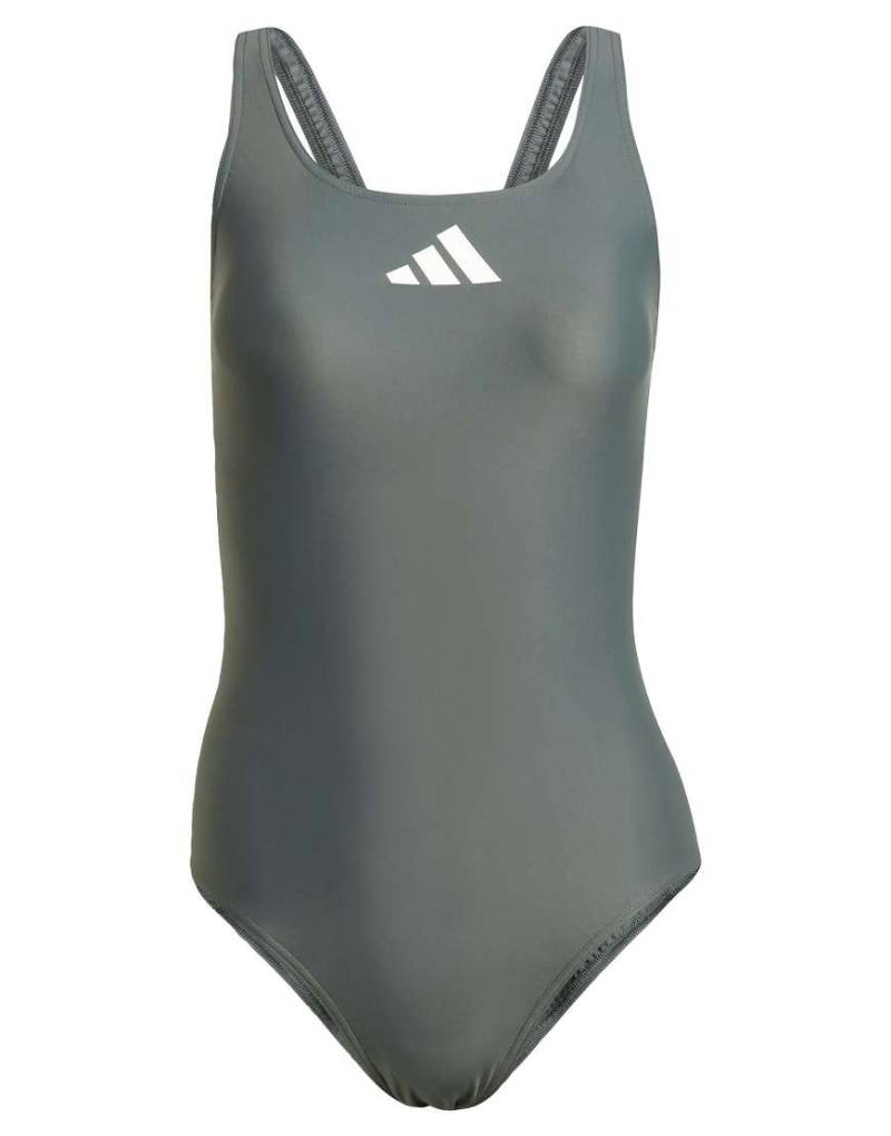 adidas Performance - Badeanzug in Legend Ivy und Weiß mit 3-Balken-Logo-Schwarz von adidas performance