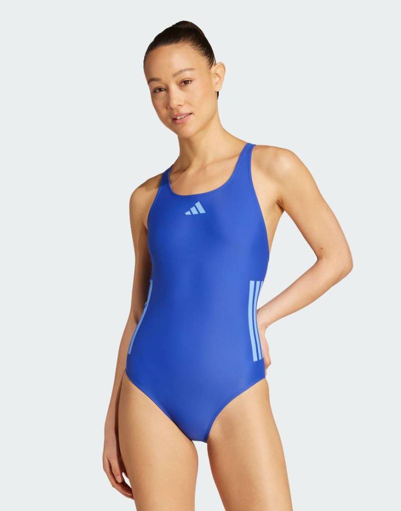 adidas Performance - Badeanzug in Semi Lucid Blue und Blue Fusion-Blau von adidas performance