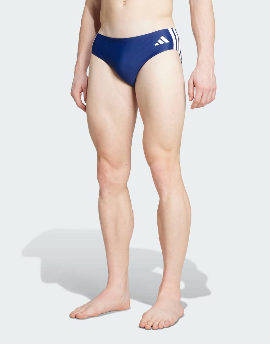 adidas Performance - Badehose in Dunkelblau und Weiß mit 3-Streifen-Logo von adidas performance