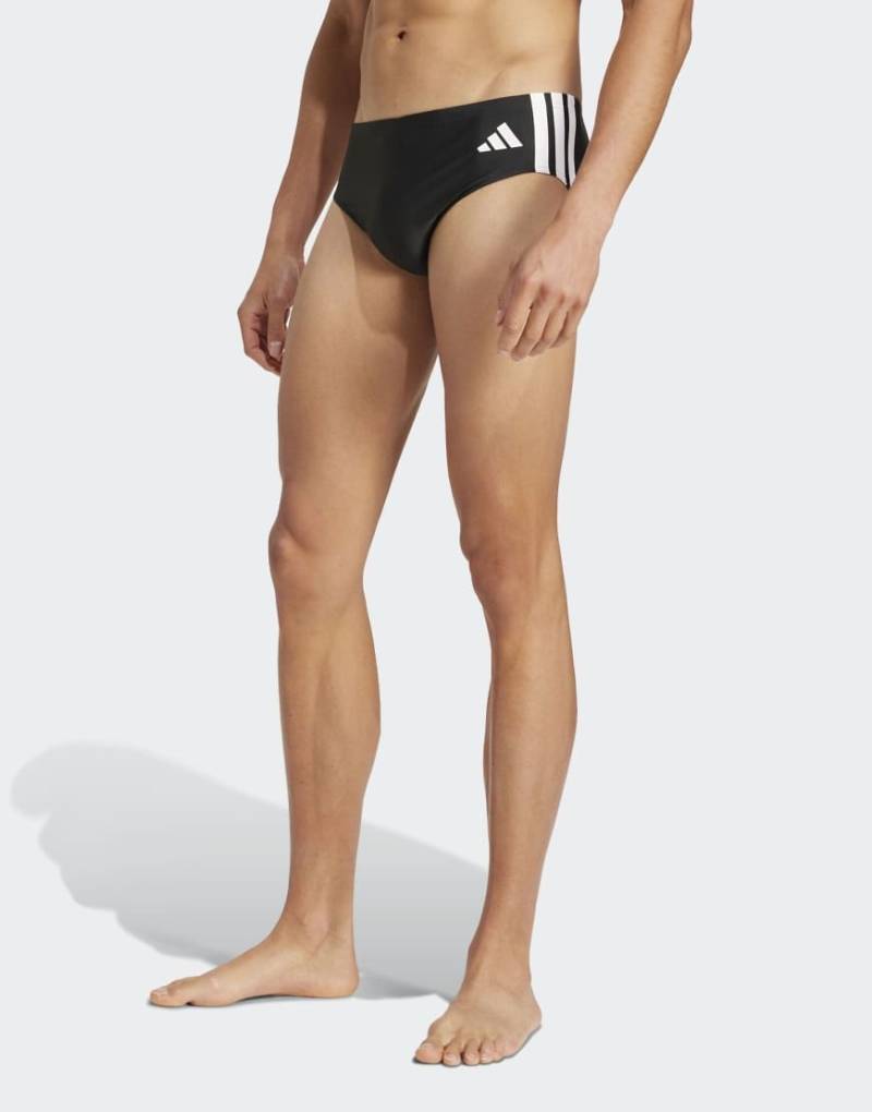adidas Performance - Badehose in Schwarz / Weiß mit 3 Streifen von adidas performance