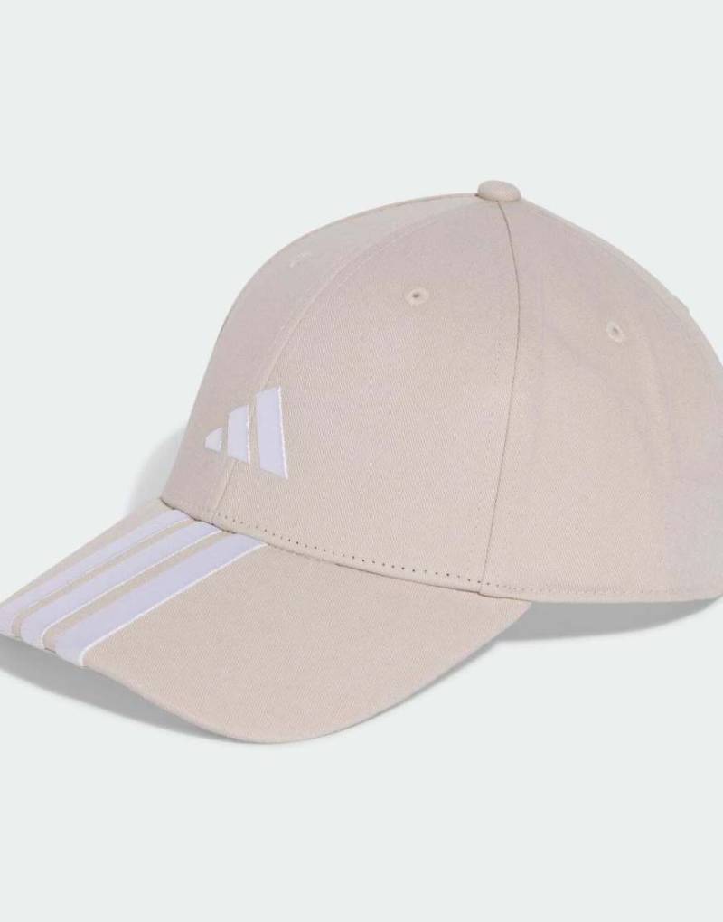 adidas Performance - Baseballkappe in Beige/Weiß mit den drei Streifen und neuem Logo-Neutral von adidas performance