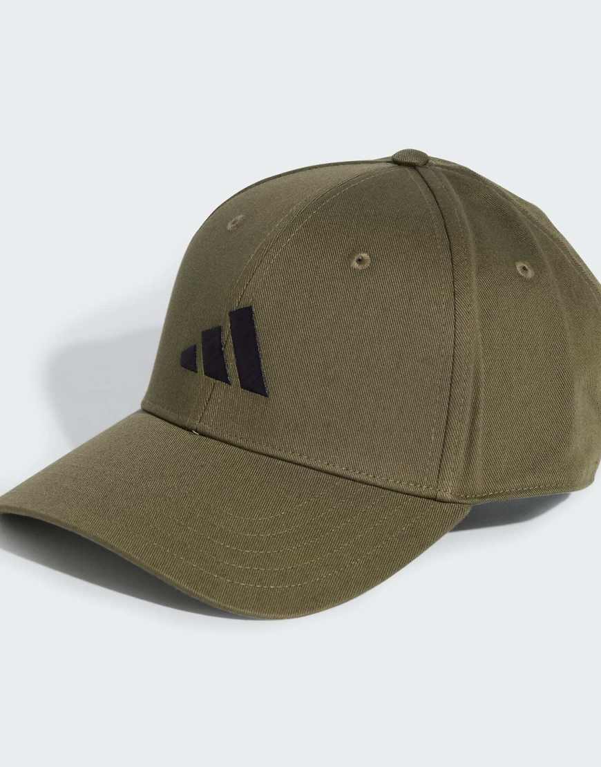adidas Performance - Baseballkappe in Olivgrün Strata / Schwarz mit neuem Logo von adidas performance