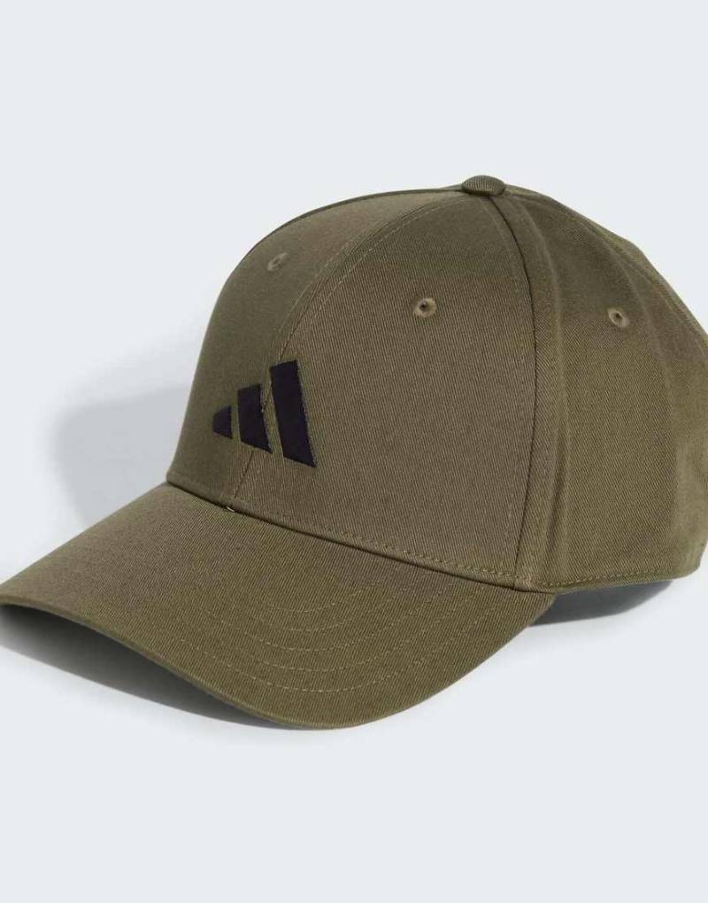 adidas Performance - Baseballkappe in Olivgrün Strata / Schwarz mit neuem Logo von adidas performance