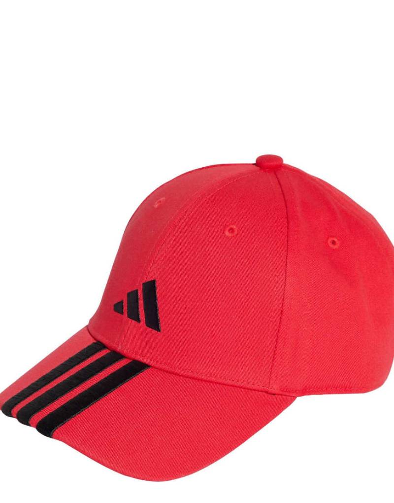 adidas Performance - Baseballkappe in purem Rubinrot / Schwarz mit neuem 3-Streifen-Logo adidas Performance - Baseballkappe in purem Rubinrot / Schwarz mit neuem 3-Streifen-Logo von adidas performance