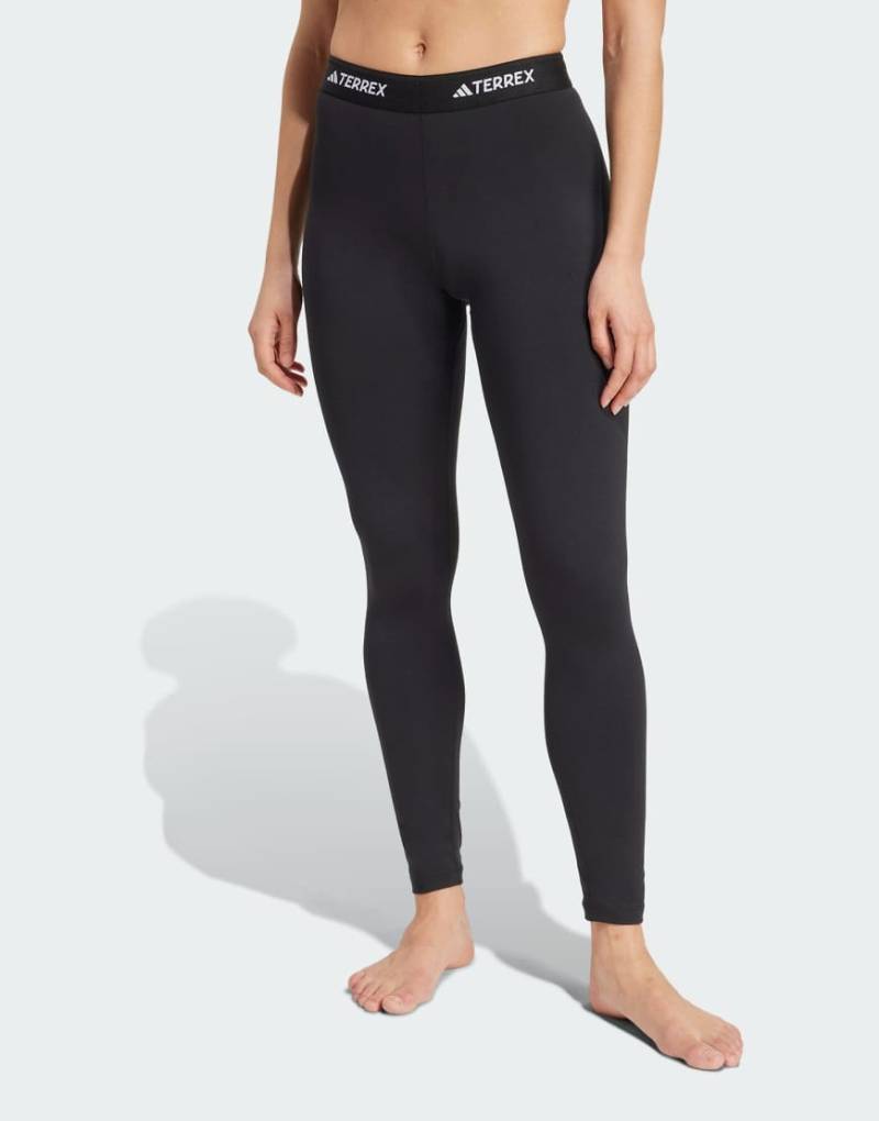 adidas Performance - Baselayer-Leggings aus Synthetikstoff in Schwarz von adidas performance