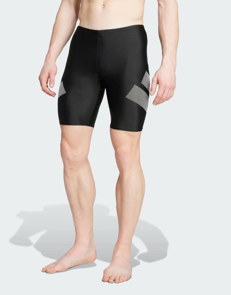adidas Performance - Big Bars - Wettkampf-Badehose in Schwarz von adidas performance